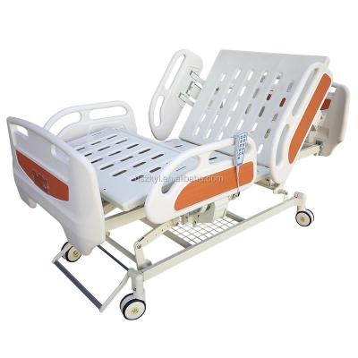 China Hot Sale 5 Function Hospital Furniture C10 Height Adjustable Electric Hospital Medical Bed With Central Locking System for sale