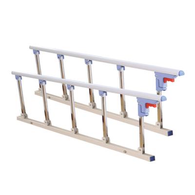 China Aluminum alloy foldable guradrails accessories bed hospital side rails with five column six column for sale