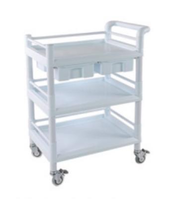 China Lightweight ABS Medical Plastic Utility Equipment Therapy Trolley for sale