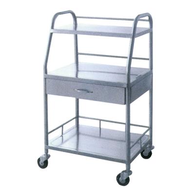 China Frame Durable Stainless Steel Instrument Trolley Medical Trolley For Instrument Hospital Instrument Trolley for sale