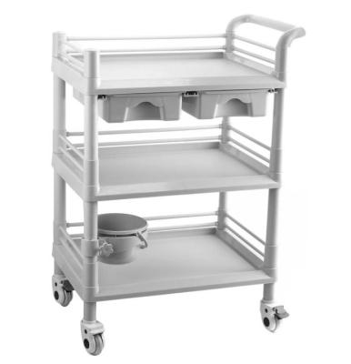 China Modern Multifunctional 201J Trolley For Hospital ABS Trolley Plastic Trolley for sale