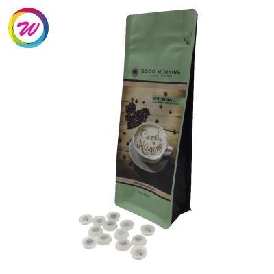 China Moisture Proof Custom Printed Aluminum Foil Square Bottom Coffee Bag With Zipper And Valves for sale