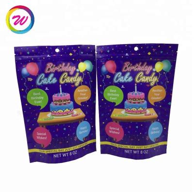 China Food Grade Customized Moisture Proof Printed Stand Up Candy Packaging Bag for sale