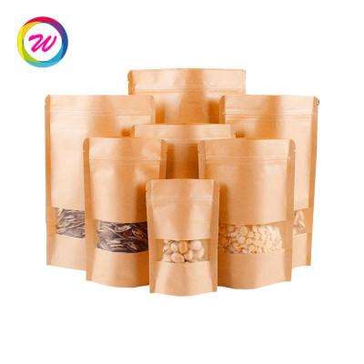 China Paper Craft Bags Packaging For Nuts Food Grade Paper-plastic Compsite Customized Paper Bag for sale