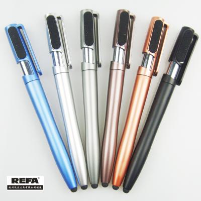 China Promotional Pen Gift Touch Screen Pen 4 in 1 Multifunctional Pen Holder with Clean Screen for sale