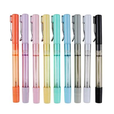 China Fine Design New Gel Pen 5ML Normal Capacity Two Liquid Pen Hand Sanitizer Spray Head Pen For School Office for sale