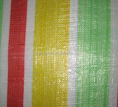 China Red Green Stripe China PE Tarpaulin Roll Stripe for sale