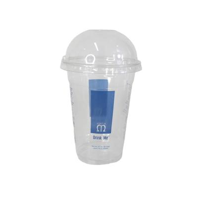 China Take Away Cool Drink Disposable Paper Cups Plastic Polyethylene Tea Coffee Carrier for sale