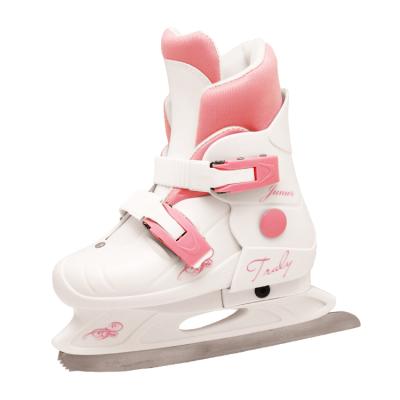 China Durable Customized Ice Hockey Skates Professional Hockey Ice Skates With Good Wear Resistance White Hockey Shoes New Design For Girls Boy for sale