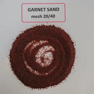 China Blasting Garnet Sand mesh 20/40 Abrasive for Sandblasting: Natural Abrasive medium,Mohs 7.0-7.5, Sa2.5-3 for sale