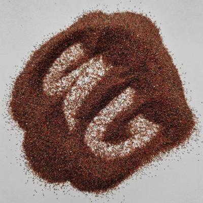 China Sandblasting abrasive medium GARNET sand 30X60 30/60 MESH : Natural Abrasive medium, Mohs 7.0-7.5, Sa2.5-3 for sale