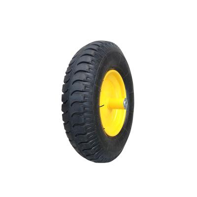 China 4.00-8 Small Solid Pneumatic Inflatable Rubber Wheels for sale