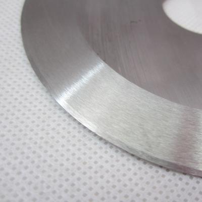 China Circular cemented carbide tungsten carbide ring-shearing slitting knives. round knife for sale