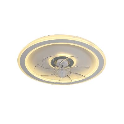 China Modern Modern interior bedroom decor Low noise dimmable LED lights Ceiling fans for sale