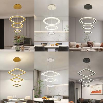 China Lighting Functions Custom Nordic Style Living Room Acrylic Pendant Light Decoration Led Chandelier for sale