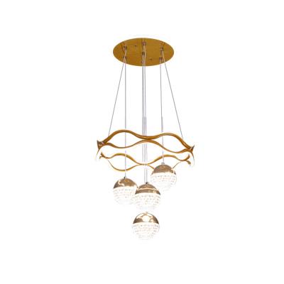 China Modern Modern luxury hanging lighting decoration led ceiling light living room round chandelier for sale