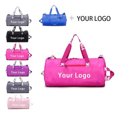 China NATIONAL Wholesale Women's Gym Waterproof Duffel Bag With Sports Travel Pink Duffel Bag Wet Dry Women for sale