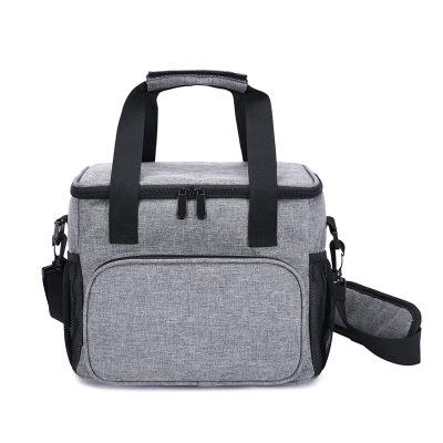 China Outdoor Food Amazon Top Selling Cation Gray Large Capacity Insulated Lunch Box Soft Cooler Bags Waterproof Lunch Cooler Bag for sale