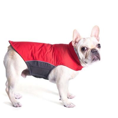 China Sustainable Handing Raincoat Dog Coat Warm Windproof Fleece Liner Leash Hole Customized Dog Clothes Raincoat for sale