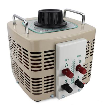 China AC 220V Manual Electric Voltage Regulator Single Phase Adjustable Variable Voltage 5kva 10kva 15kva Power Regulator for sale