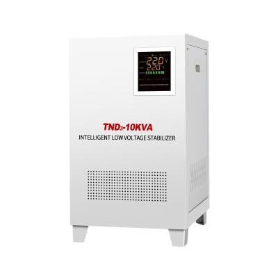 China Set Voltage 10KVA 15KVA 20KVA High Accuracy Fully Automatic AC Voltage Stabilizer for sale