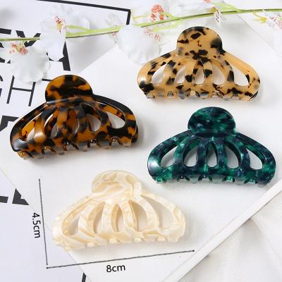 China Hair Clip Acetate Hair Claw Clip, Fashionable and Fashionable Hollow-out Hair Claw Clip for Women's Ponytail and Bun Hairstyle, Perfect for Amazon Overse for sale