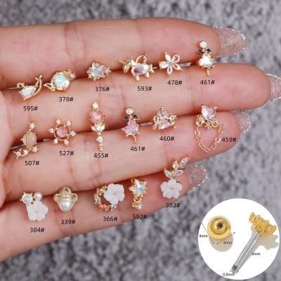 China Cool Cute Super Soft Fairy Flower Earrings Stainless Steel Girl Ear Studs For Women, 2022 New Trendy Ear Bone Studs for sale