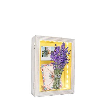 China Luxury White Deep Shadow Box Frames 11x14 3D Shadow Box Frame With Light for sale