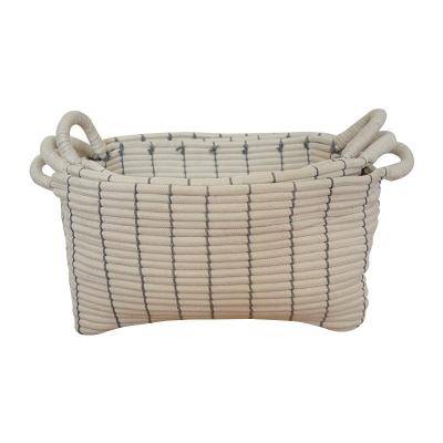 China Viable Home Accessories Small Cotton Rope Basket Storage Basket Bins For Keys Fruit Towels for sale