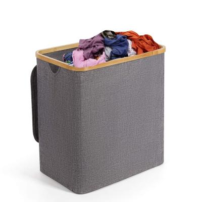 China Minimalist Classic High Quality Unique Decorative Basket Bins Fabric Storage Baskets With Handles for sale