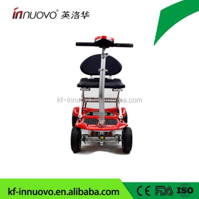 China STEEL+PlASTIC lithium battery electric folding mobility scooter for disabled and elderly people for sale