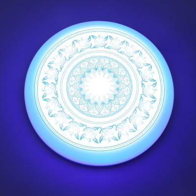 China Blue Green Red With Free Sample 2 Warm White Pure White Cool White Color Frameless Ceiling Lamp 6w+3w Double Color Led Panel Light 9w for sale