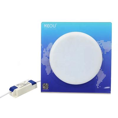 China Embeded LIFUD driver smart dimmable recessed ceiling led light frameless panel lamp 18w for sale