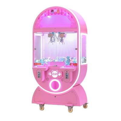 China Coin Operated Arcade 2 Players Catch Egg Contemporary Mini Doll Machine 105x74x210cm Three Bear Amusement for sale