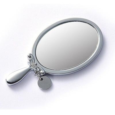 China Fashion Luxury Double Sided Small Cute Cosmetic Makeup Mirror Portable Pocket Mirror With Handle for sale