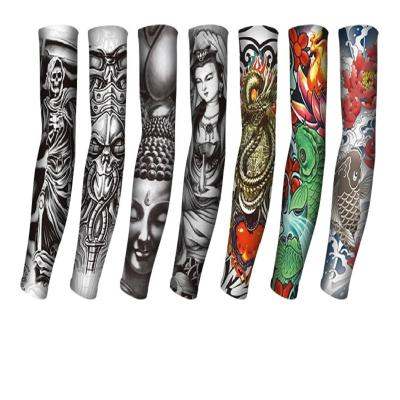 China Fashion Breathable Amazon Chick Arm Warmer Sun Protection Cooling Decorative Tattoo Sleeves For Women Men for sale