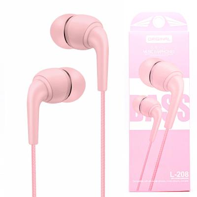 China High Quality In-Ear Wired Headphones With Microphones Speaker High Fidelity For Cellphone , In-ear Super Low Noise Cancel Wired Headphones for sale