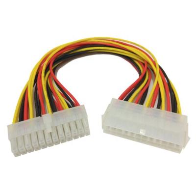 China OEM Premium Computer 30cm Pure Copper ATX 24 Pin Male to Female Cable Motherboard Power Extension Computer Cable for sale