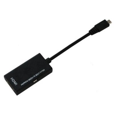 China Copper OEM 1080P Micro USB 5Pin to HDMI Converter Adapter for Android S2, S4, S5 Smart Phones for sale