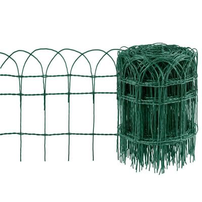 China Easily Assembled Garden Border Edging Folding Fence Roll Scroll Top Rolled Yard Fencing for sale