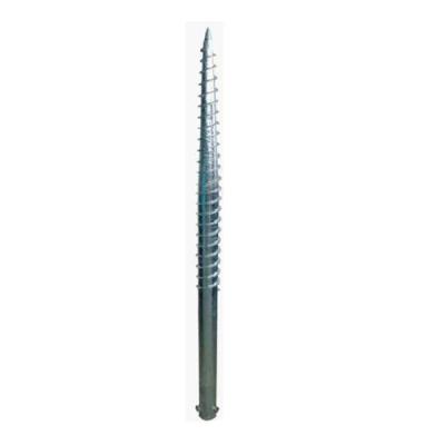 China Garden OEM High Strength Galvanized Steel Ground Screw Pole Anchor for sale