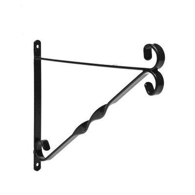 China Hanging Basket Planter Price Iron Hanging Plants Frame Planter Hook Hanger For Outdoor Garden Flower Baskets Pot for sale