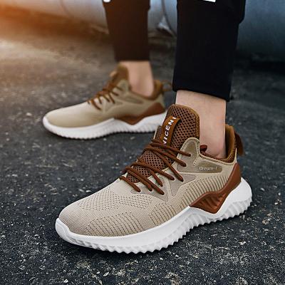 China Thick-soled Spring Sneakers Men's General Purpose Mesh Shoes And Mesh Flying Woven Summer Running Shoes for sale