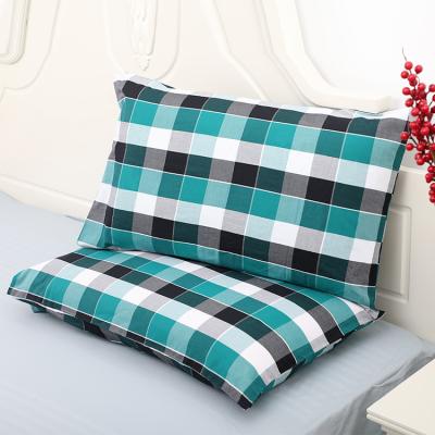 China China Supplier Factory Price Anti-static High Quality Classic Plaid Bedding Set Cotton Envelope Pillowcases for sale