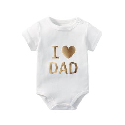 China OEKO-TEX CERTIFICATE wholesale price cotton romper newborn babies comfortable unisex short sleeve jumpsuit for sale