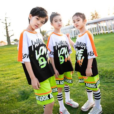 China Antibacterial Performance Clothing Hip Hop T-shirt Fashion Clothes Summer Clothing Hip-hop Children Loose Short Sleeve Short Sleeve for sale