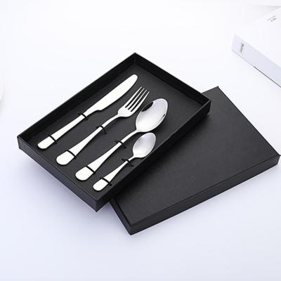 China Hot Selling Disposable Restaurant Flatware Set Cheap Silver Dinner Servings Knife Stainless Steel Spoon Forks And Cutlery for sale