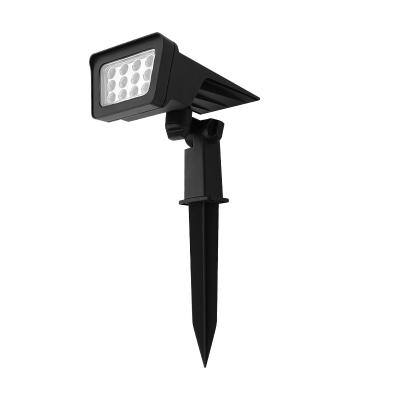 China Beautiful Decoration European Adjustable Ground Landscape Lawn Waterproof Ip65 Outdoor Garden Led Solar Spike Spot Light for sale