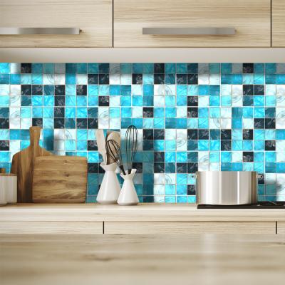 China Easy DIY Mosaic Tile Sticker Wall Sticker Living Room Decoration Decal PVC Decorative Sticker for sale