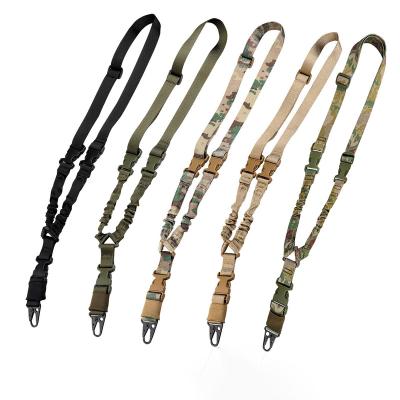 China REWIN Quick Detachable Length Waist Belt Adjustable Shoulder Strap Waterproof Outdoor Hunting Single Sling Camouflage Polyester Rifle Sling for sale